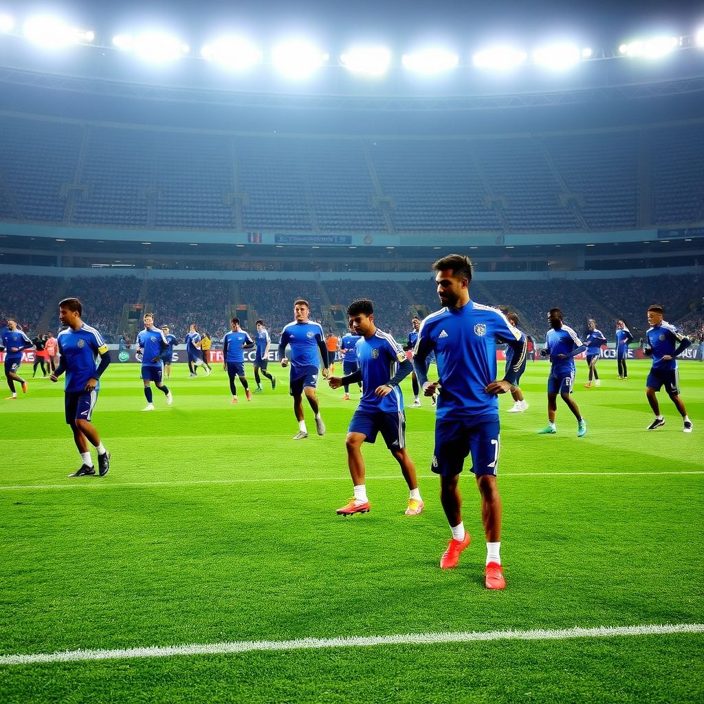 杏彩体育app下载-阿尔希拉尔赛前训练公开，备战世俱杯冲刺